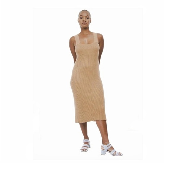 LAUREN MANOOGIAN RIB Cavorting and Cashmere DRESS IN IVORY size M - Picture 2 of 16